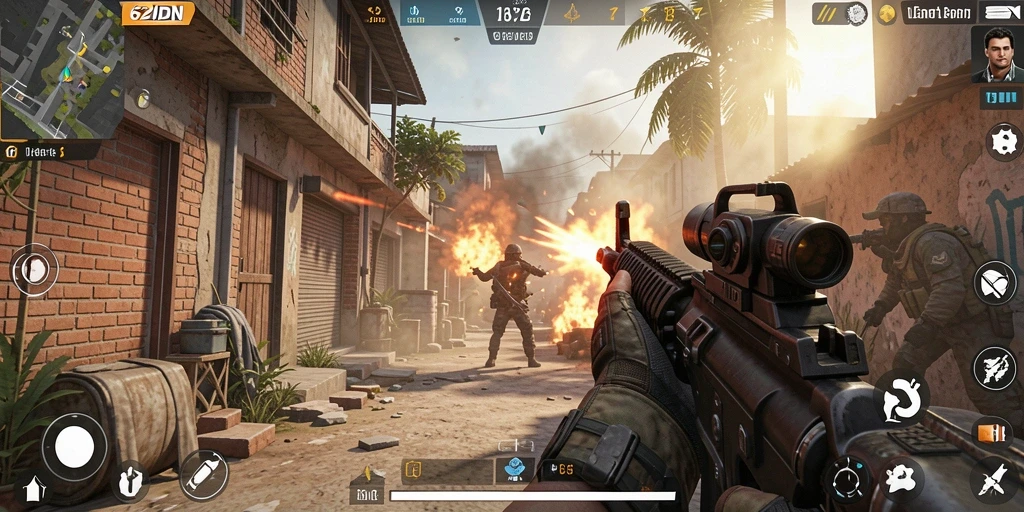 Tampilan gameplay 62IDN yang memukau dan intens.