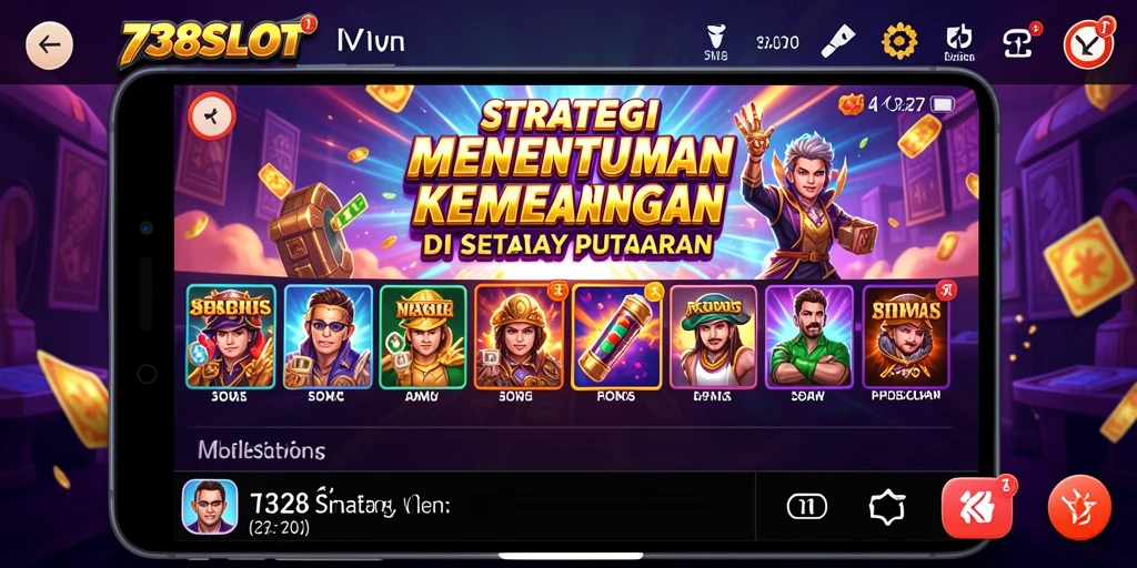 Tampilan gameplay strategi yang menegangkan di 738SLOT.