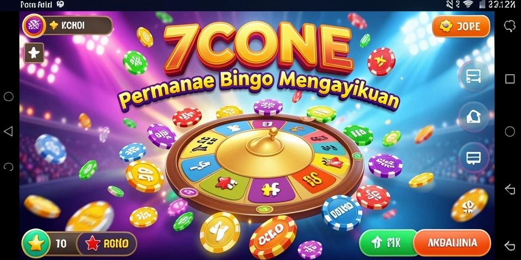 Tampilan gameplay menarik dalam permainan Bingo 7CONE.