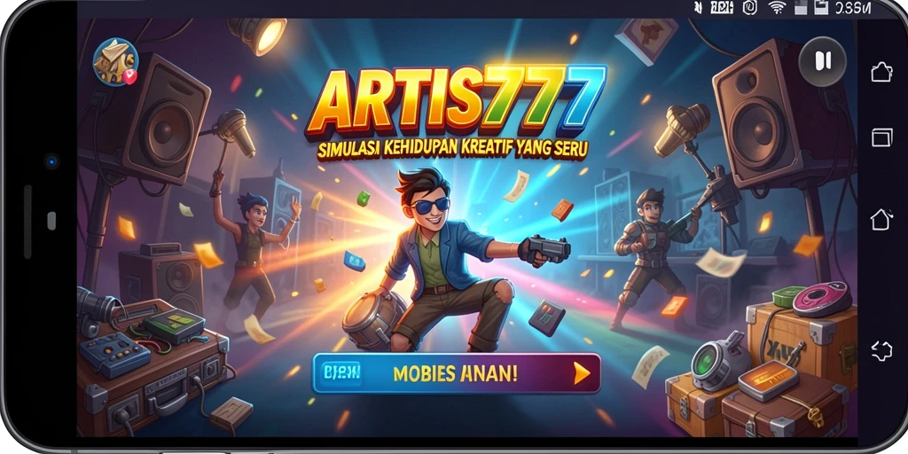 Tampilan gameplay yang penuh warna dan kreatif dari ARTIS777.