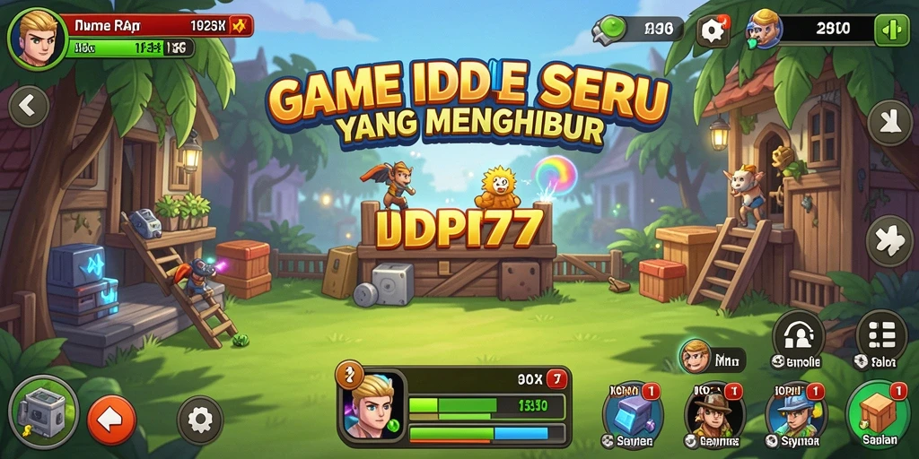 Tampilan antarmuka gameplay seru dari IDR77 yang menawan.