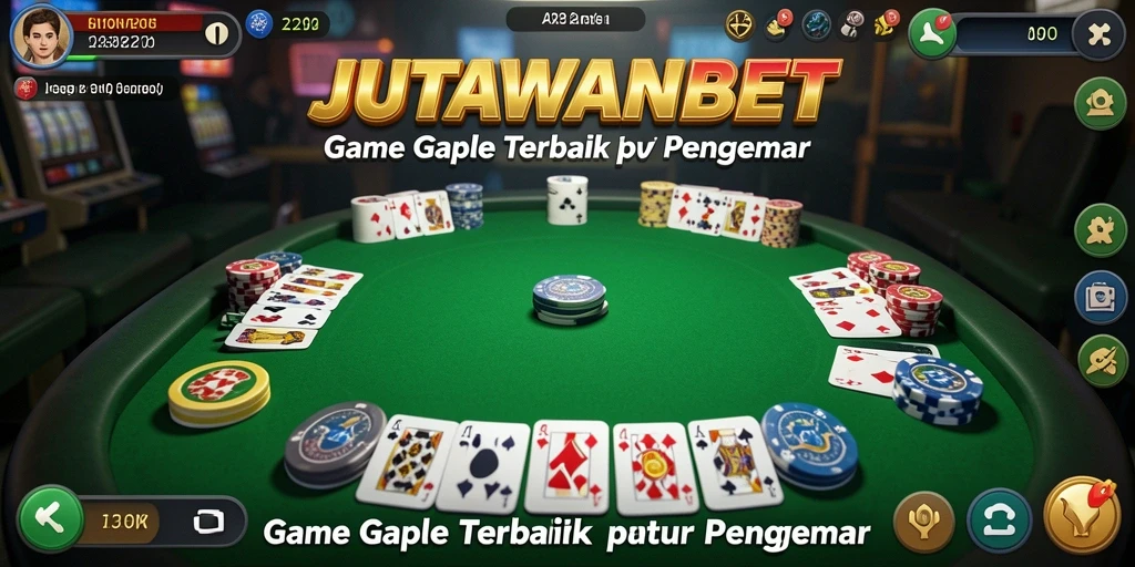 Gameplay seru JUTAWANBET dalam permainan Gaple.