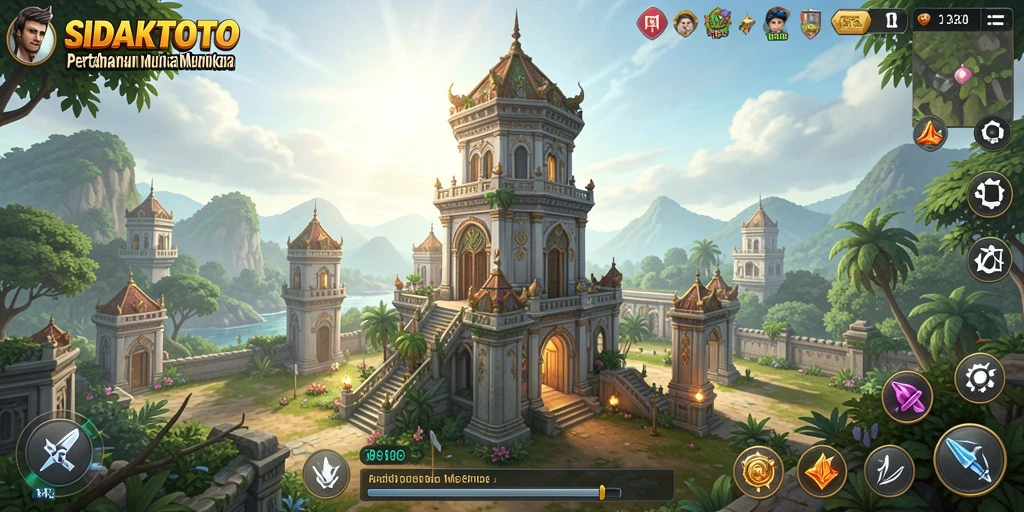 Gameplay menawan dalam SIDAKTOTO Tower Defense.