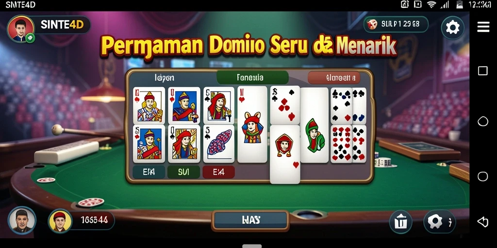 Screenshot gameplay DOMINO dari SINTE4D yang penuh aksi.