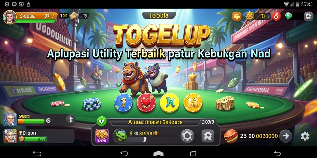 Tampilan antarmuka TOGELUP yang sederhana dan fungsional.