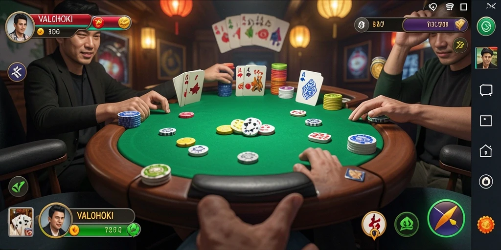 Tampilan gameplay QiuQiu yang penuh strategi dan keseruan.