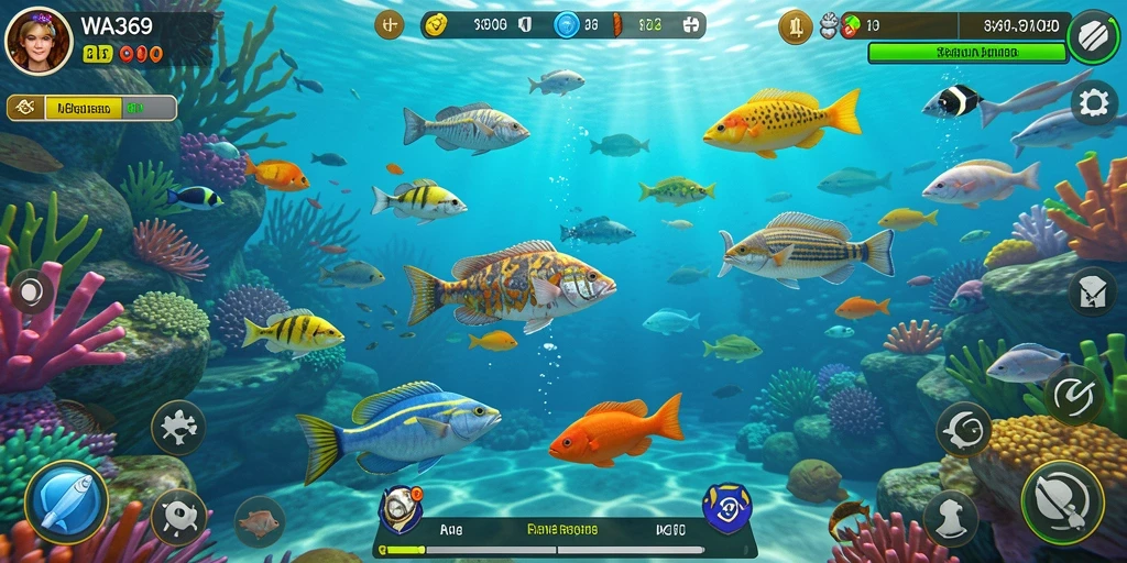 Gameplay seru menembak ikan di WA369 dengan efek visual menarik.